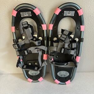 Yukon Charlie 7" x 16" Snowshoe Pink and Grey  Snow Angel. In Great Condition